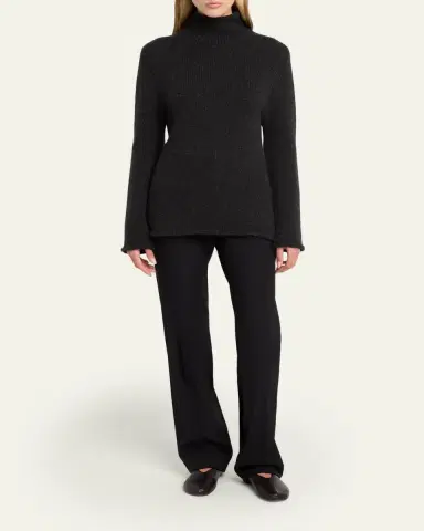 The Row Mariam Mock-Neck Cashmere Sweater | Thumbnail 2 The Row Mariam Mock-Neck Cashmere Sweater | Thumbnail 2