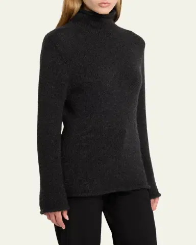 The Row Mariam Mock-Neck Cashmere Sweater | Thumbnail 4 The Row Mariam Mock-Neck Cashmere Sweater | Thumbnail 4