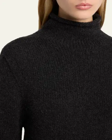 The Row Mariam Mock-Neck Cashmere Sweater | Thumbnail 5 The Row Mariam Mock-Neck Cashmere Sweater | Thumbnail 5