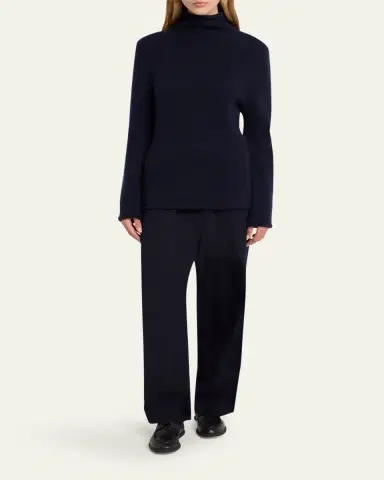 The Row Mariam Mock-Neck Cashmere Sweater | Thumbnail 7 The Row Mariam Mock-Neck Cashmere Sweater | Thumbnail 7