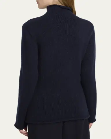 The Row Mariam Mock-Neck Cashmere Sweater | Thumbnail 8 The Row Mariam Mock-Neck Cashmere Sweater | Thumbnail 8