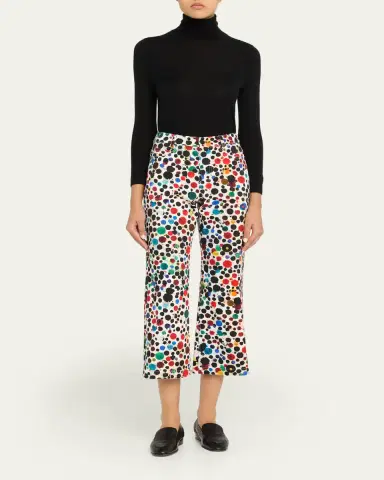 Libertine Orpheus Spotted Wide-Leg Crop Pants | Thumbnail 2