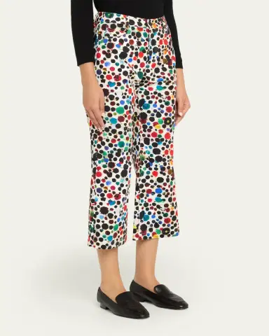 Libertine Orpheus Spotted Wide-Leg Crop Pants | Thumbnail 4