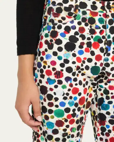 Libertine Orpheus Spotted Wide-Leg Crop Pants | Thumbnail 5