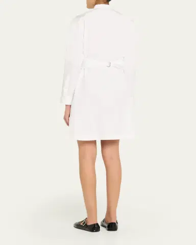 Alaïa Cummerbund Mini Shirtdress | Thumbnail 3