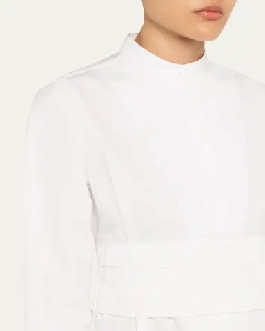 Alaïa Cummerbund Mini Shirtdress | Thumbnail 5
