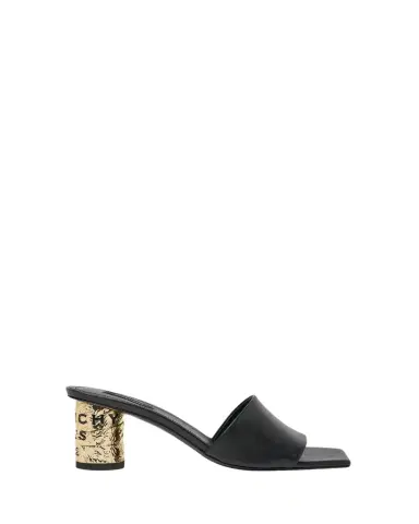 Givenchy 65mm Logo Heel Leather Mule Sandals | Thumbnail 1 Givenchy 65mm Logo Heel Leather Mule Sandals | Thumbnail 1