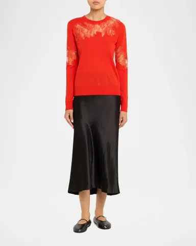 Jason Wu Collection Lace-Inset Merino Wool Sweater | Thumbnail 11 Jason Wu Collection Lace-Inset Merino Wool Sweater | Thumbnail 11