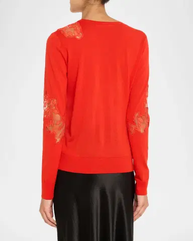 Jason Wu Collection Lace-Inset Merino Wool Sweater | Thumbnail 12 Jason Wu Collection Lace-Inset Merino Wool Sweater | Thumbnail 12