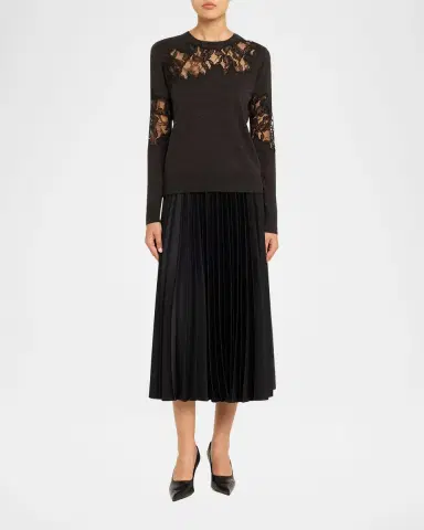 Jason Wu Collection Lace-Inset Merino Wool Sweater | Thumbnail 15 Jason Wu Collection Lace-Inset Merino Wool Sweater | Thumbnail 15