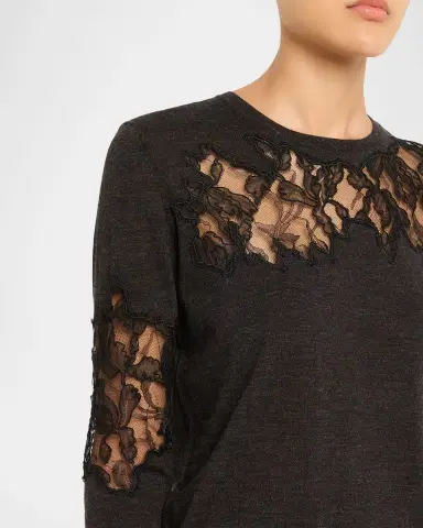 Jason Wu Collection Lace-Inset Merino Wool Sweater | Thumbnail 18 Jason Wu Collection Lace-Inset Merino Wool Sweater | Thumbnail 18