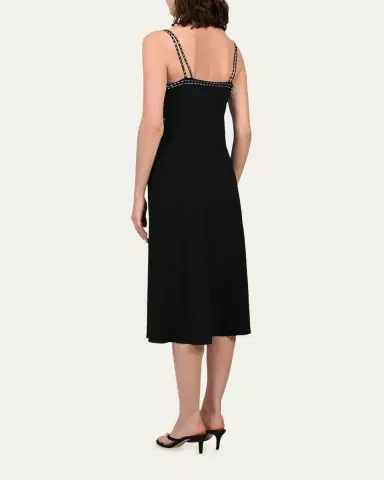 Diane von Furstenberg Iris Glass-Embellished Empire Silk Midi Dress | Thumbnail 3 Diane von Furstenberg Iris Glass-Embellished Empire Silk Midi Dress | Thumbnail 3