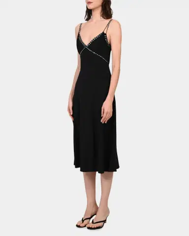 Diane von Furstenberg Iris Glass-Embellished Empire Silk Midi Dress | Thumbnail 8 Diane von Furstenberg Iris Glass-Embellished Empire Silk Midi Dress | Thumbnail 8