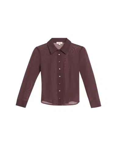 L'Agence Indiana Fitted Mesh Blouse | Thumbnail 1