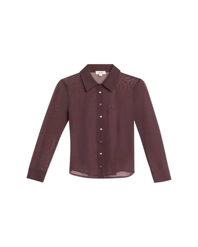 L'Agence Indiana Fitted Mesh Blouse