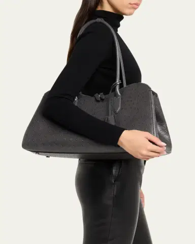 Stella McCartney Ryder Vegan Ostrich Leather Shoulder Bag | Thumbnail 2 Stella McCartney Ryder Vegan Ostrich Leather Shoulder Bag | Thumbnail 2