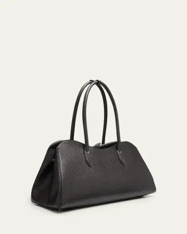 Stella McCartney Ryder Vegan Ostrich Leather Shoulder Bag | Thumbnail 3 Stella McCartney Ryder Vegan Ostrich Leather Shoulder Bag | Thumbnail 3