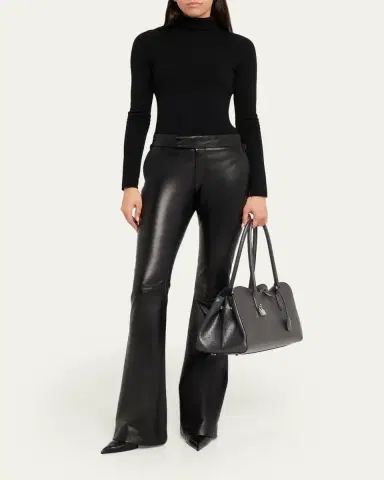 Stella McCartney Ryder Vegan Ostrich Leather Shoulder Bag | Thumbnail 5 Stella McCartney Ryder Vegan Ostrich Leather Shoulder Bag | Thumbnail 5