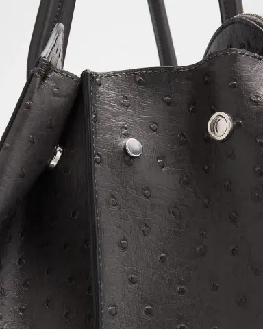 Stella McCartney Ryder Vegan Ostrich Leather Shoulder Bag | Thumbnail 10 Stella McCartney Ryder Vegan Ostrich Leather Shoulder Bag | Thumbnail 10
