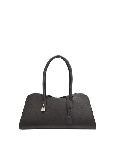 Stella McCartney Ryder Vegan Ostrich Leather Shoulder Bag | Thumbnail 1 Stella McCartney Ryder Vegan Ostrich Leather Shoulder Bag | Thumbnail 1