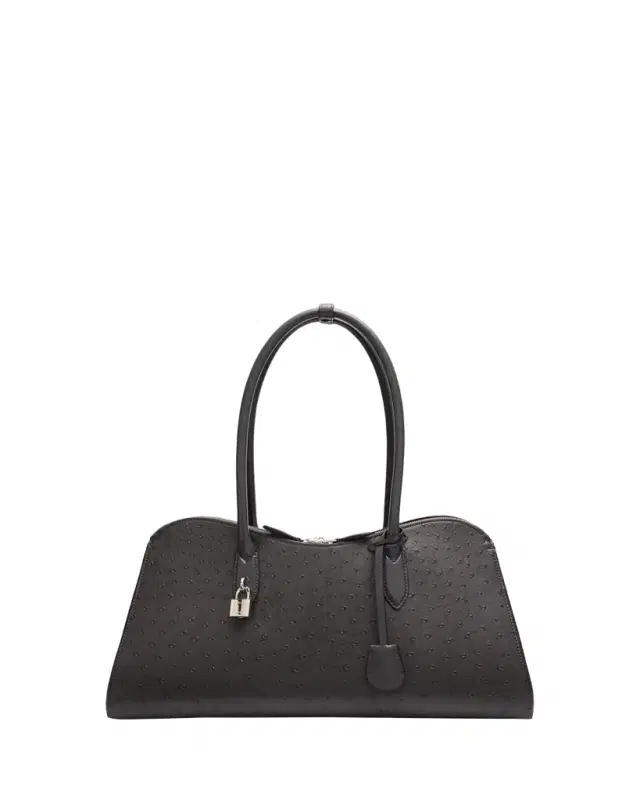 Stella McCartney Ryder Vegan Ostrich Leather Shoulder Bag