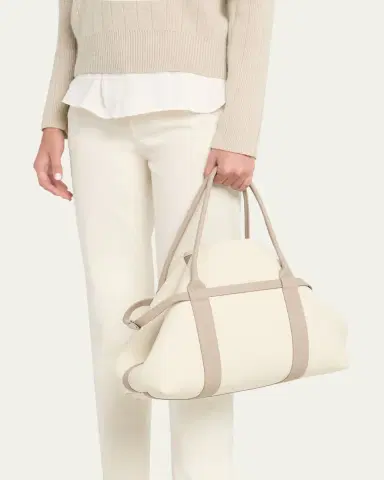Loro Piana Ghiera Large Leather Shopper Tote Bag | Thumbnail 2 Loro Piana Ghiera Large Leather Shopper Tote Bag | Thumbnail 2