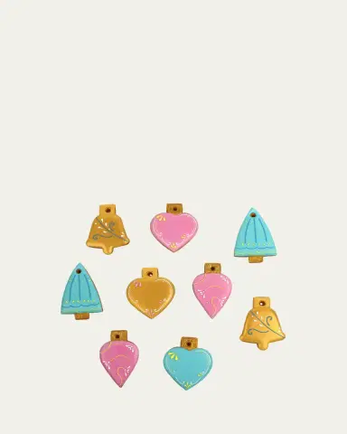 Biscuiteers Christmas Decorations Iced Gingerbread Biscuit Tin, 9 Count | Thumbnail 2