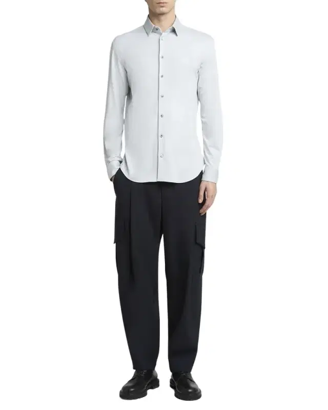 Men's Cotton Stretch Jersey Dress Shirt