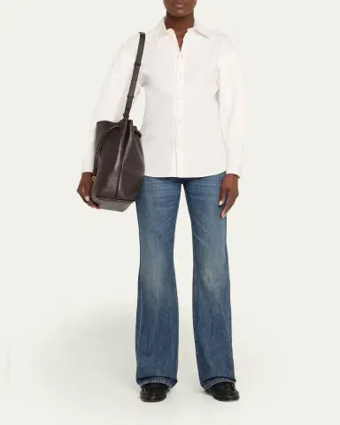 Bottega Veneta Borsa Leather Shoulder Bag | Thumbnail 5 Bottega Veneta Borsa Leather Shoulder Bag | Thumbnail 5