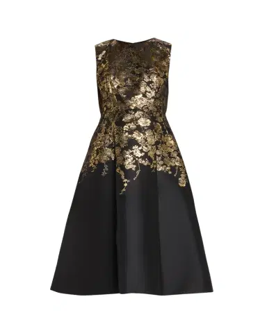 Adam Lippes Eloise Floral Brocade Sleeveless Fit & Flare Dress | Thumbnail 1