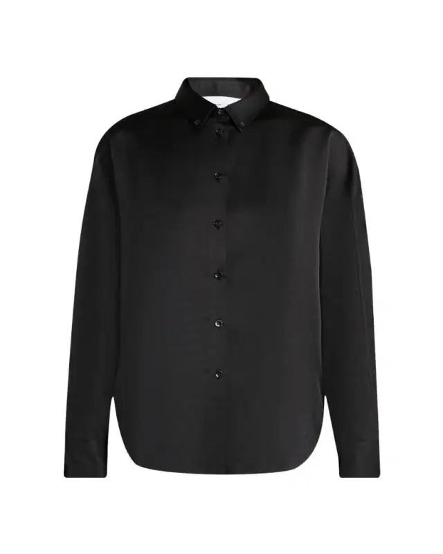 Proenza Schouler White Label Caroline Button-Front Crepe Shirt