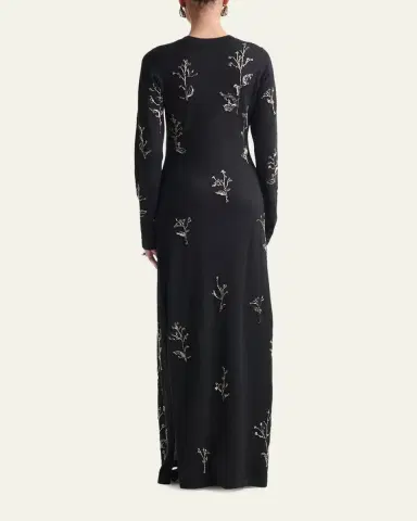 Altuzarra Bozka Beaded Long-Sleeve Dress | Thumbnail 3 Altuzarra Bozka Beaded Long-Sleeve Dress | Thumbnail 3