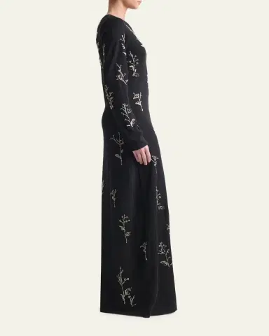 Altuzarra Bozka Beaded Long-Sleeve Dress | Thumbnail 4 Altuzarra Bozka Beaded Long-Sleeve Dress | Thumbnail 4
