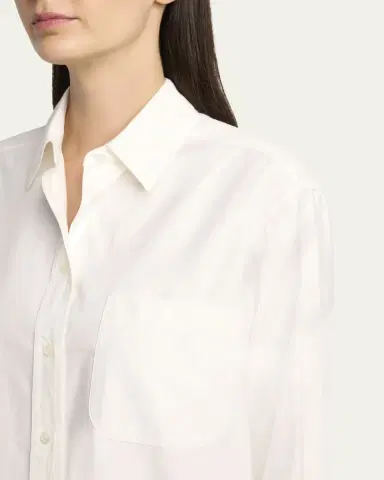 The Row Gavina Cotton Poplin Button-Down Shirt | Thumbnail 5 The Row Gavina Cotton Poplin Button-Down Shirt | Thumbnail 5