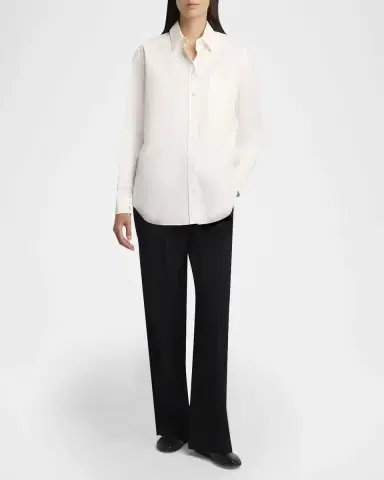 The Row Gavina Cotton Poplin Button-Down Shirt | Thumbnail 6 The Row Gavina Cotton Poplin Button-Down Shirt | Thumbnail 6