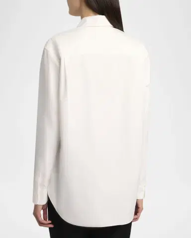 The Row Gavina Cotton Poplin Button-Down Shirt | Thumbnail 7 The Row Gavina Cotton Poplin Button-Down Shirt | Thumbnail 7