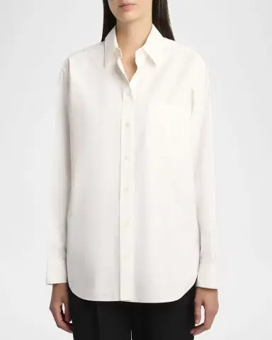 The Row Gavina Cotton Poplin Button-Down Shirt | Thumbnail 8 The Row Gavina Cotton Poplin Button-Down Shirt | Thumbnail 8