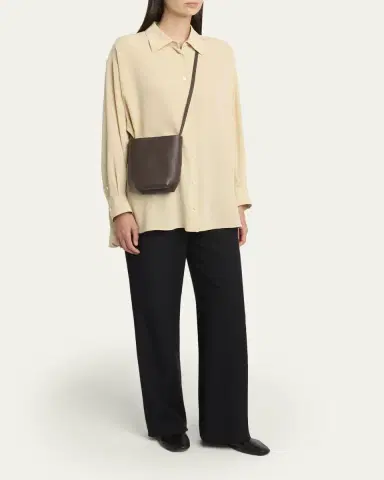 The Row Park North-South Crossbody Tote Bag in Leather | Thumbnail 5 The Row Park North-South Crossbody Tote Bag in Leather | Thumbnail 5