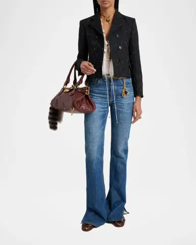 Chloé Ornamental Jacquard Top Coat | Thumbnail 6 Chloé Ornamental Jacquard Top Coat | Thumbnail 6