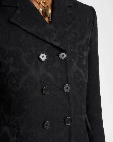 Chloé Ornamental Jacquard Top Coat | Thumbnail 9 Chloé Ornamental Jacquard Top Coat | Thumbnail 9
