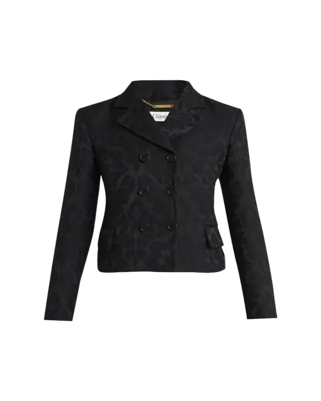 Chloe Ornamental Jacquard Top Coat