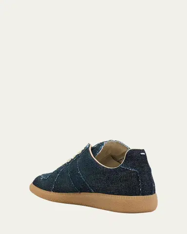 Maison Margiela Replica Denim T-Toe Low-Top Sneakers | Thumbnail 4 Maison Margiela Replica Denim T-Toe Low-Top Sneakers | Thumbnail 4