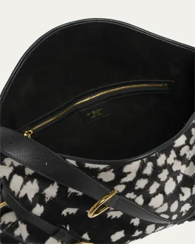 Givenchy Voyou Medium Snow Leopard-Print Calf Hair Shoulder Bag | Thumbnail 4 Givenchy Voyou Medium Snow Leopard-Print Calf Hair Shoulder Bag | Thumbnail 4