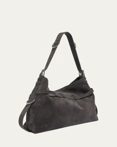 Givenchy Medium Voyou Suede Shoulder Bag | Thumbnail 3 Givenchy Medium Voyou Suede Shoulder Bag | Thumbnail 3