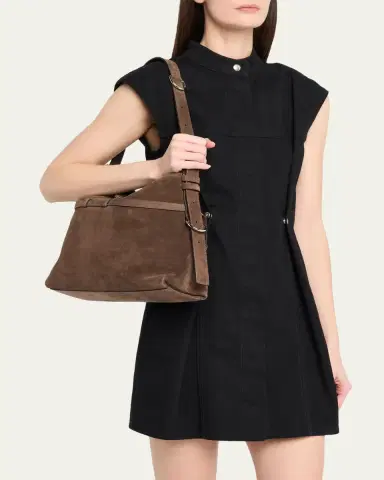Givenchy Medium Voyou Suede Shoulder Bag | Thumbnail 6 Givenchy Medium Voyou Suede Shoulder Bag | Thumbnail 6