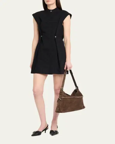Givenchy Medium Voyou Suede Shoulder Bag | Thumbnail 9 Givenchy Medium Voyou Suede Shoulder Bag | Thumbnail 9