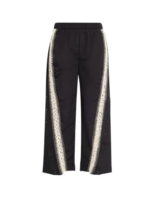 Alberta Embellished Windbreaker Pants
