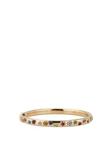 Pomellato 18K Rose Gold Iconica Bangle Bracelet with Various Stones | Thumbnail 1 Pomellato 18K Rose Gold Iconica Bangle Bracelet with Various Stones | Thumbnail 1