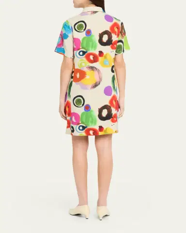 Libertine Gouache Printed Preppy Mini Polo Dress | Thumbnail 7 Libertine Gouache Printed Preppy Mini Polo Dress | Thumbnail 7
