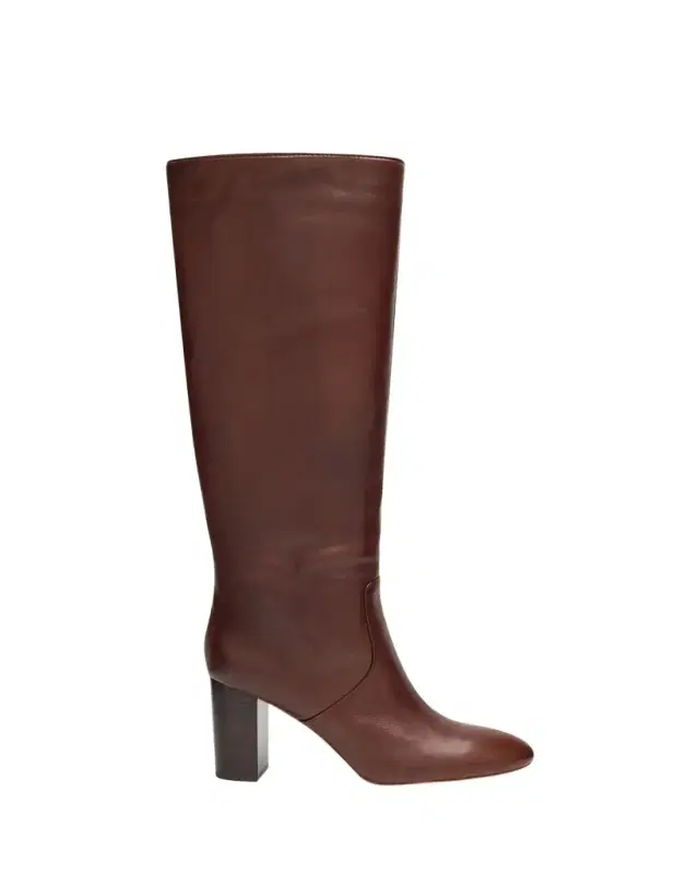 85mm Goldy Leather Knee-High Boots